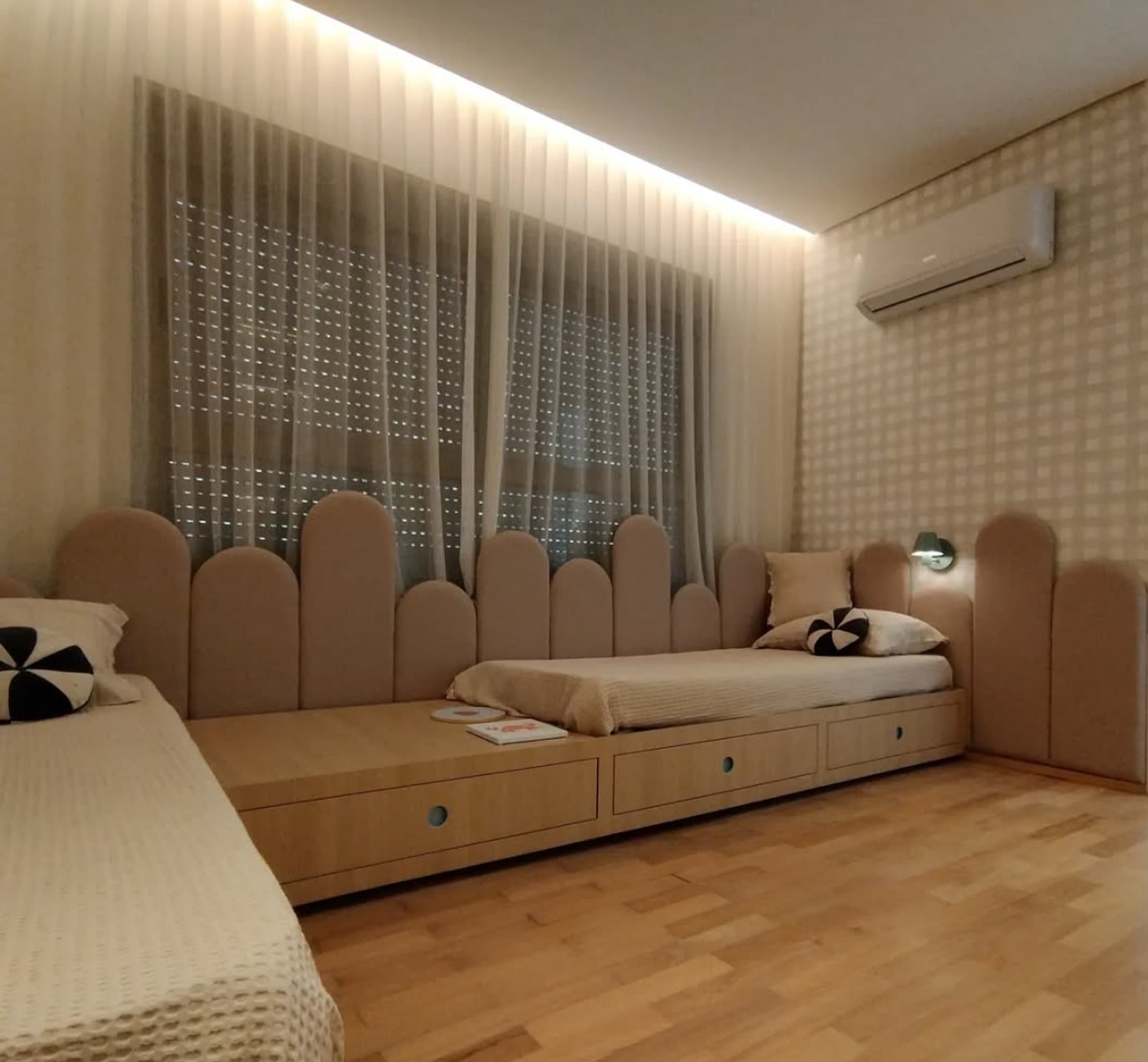 Painel de cabeceira estofado em Morumbi